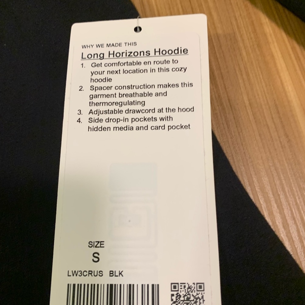 Lululemon long horizons hoodie side zip car coat spacer S nwt - Picture 8 of 11